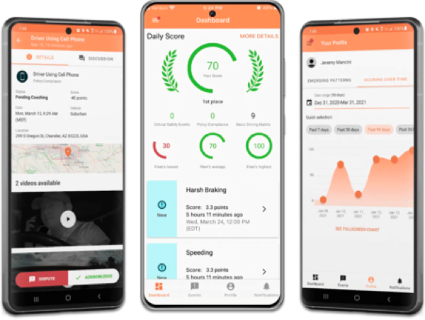 DriveShield detecting distraction and fatigue with real-time alerts