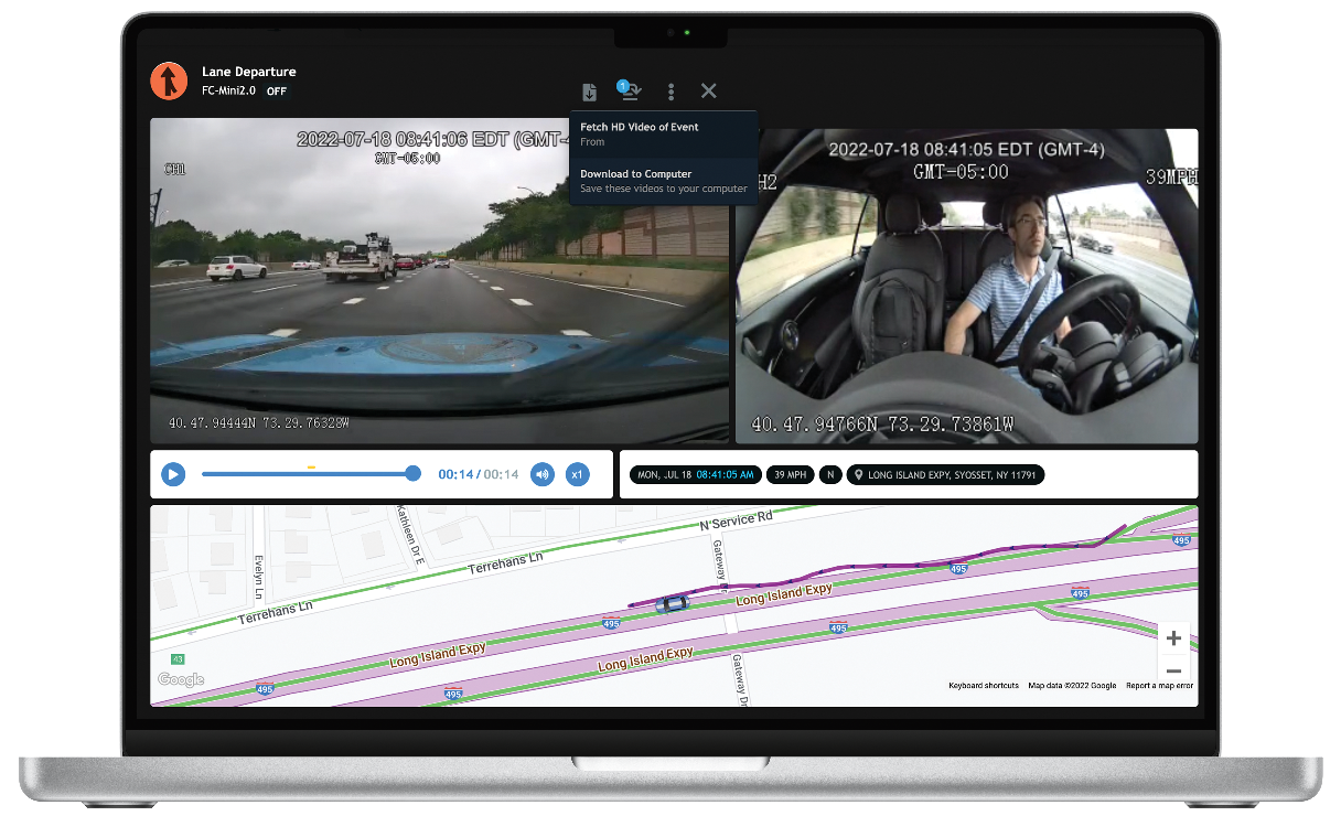 FleetCam AI-powered dash cameras