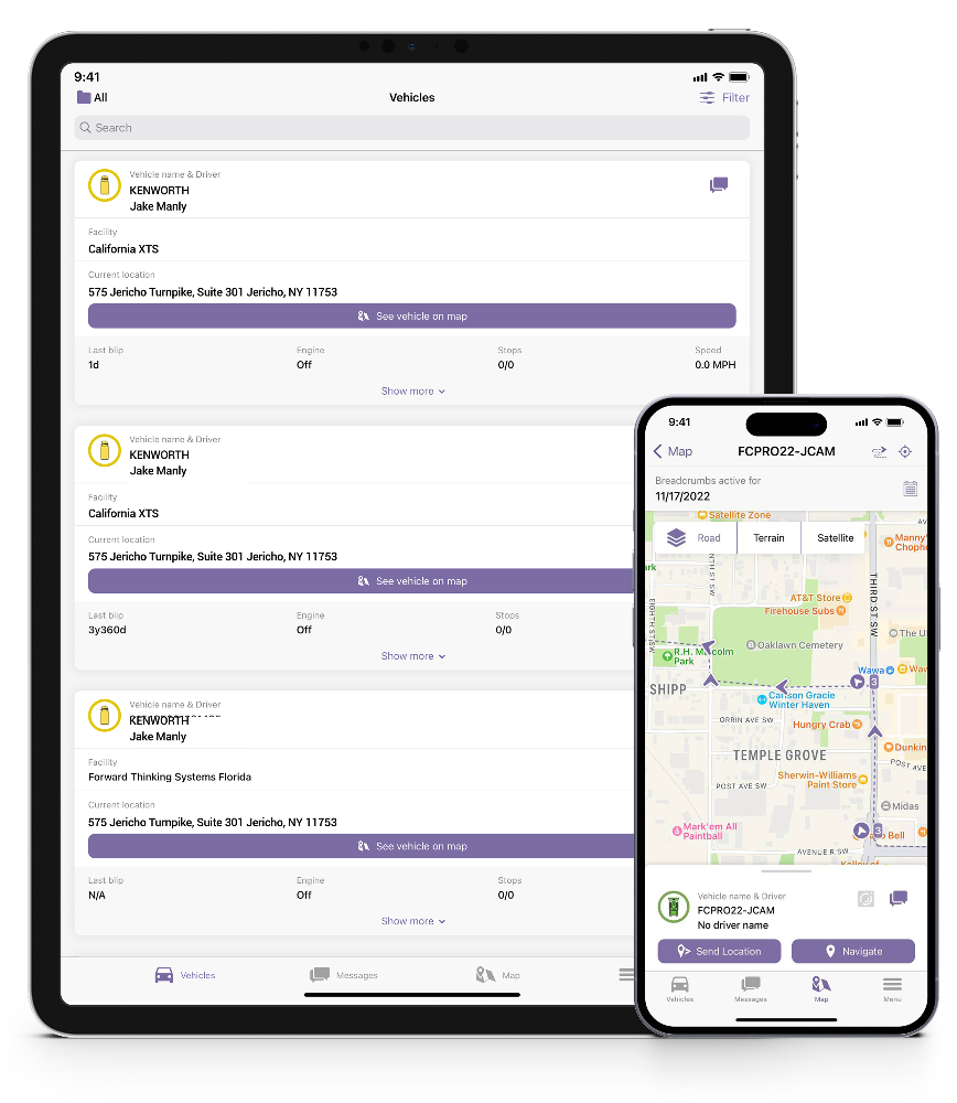 Monarch Mobile App fleet intelligence and analytics